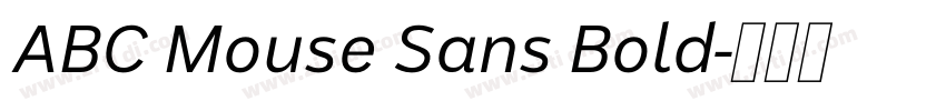 ABC Mouse Sans Bold字体转换